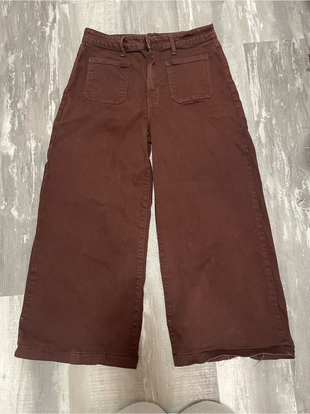 JBD Just Black Denim Brown Wide-Leg Jeans